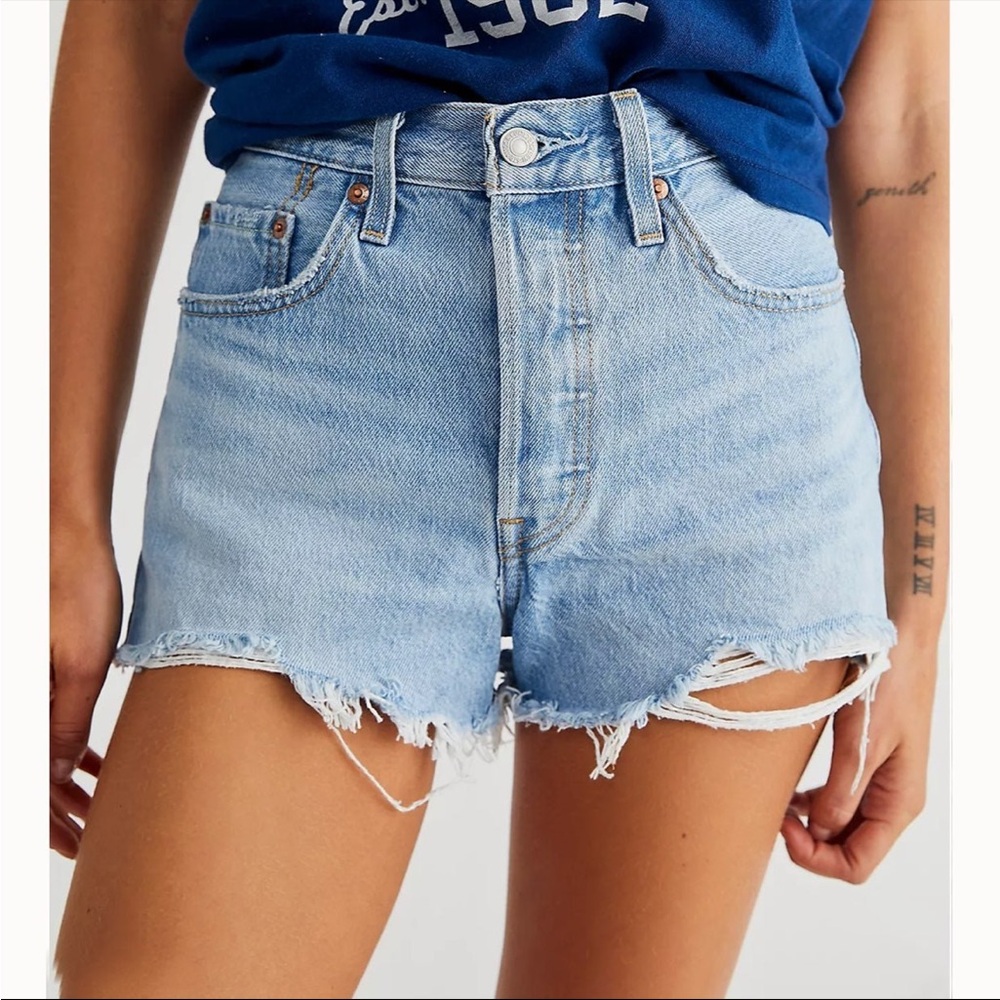 Levi's 501 High Rise Denim Shorts